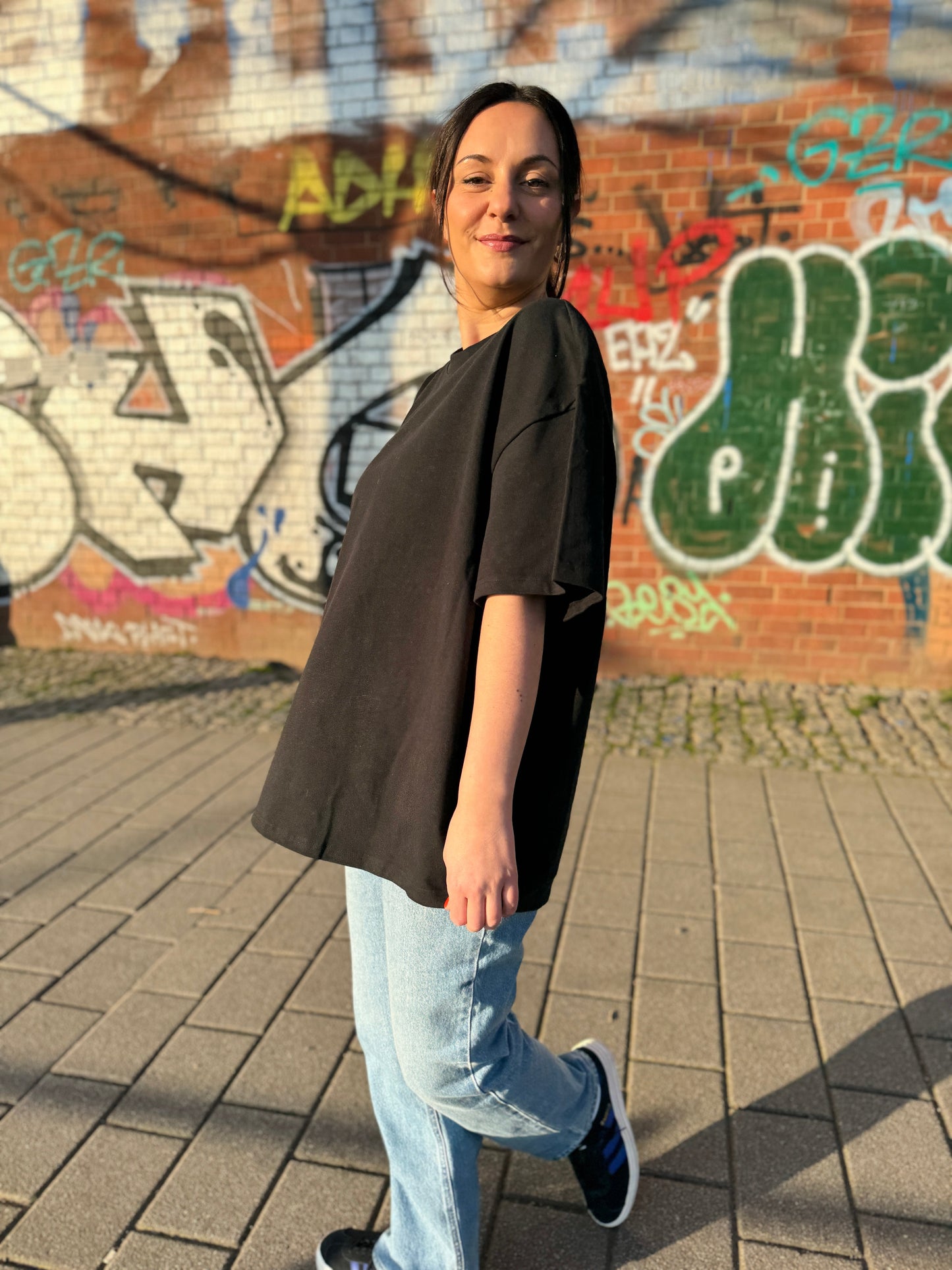 oversized edel&ehrenlos T-Shirt Schwarz