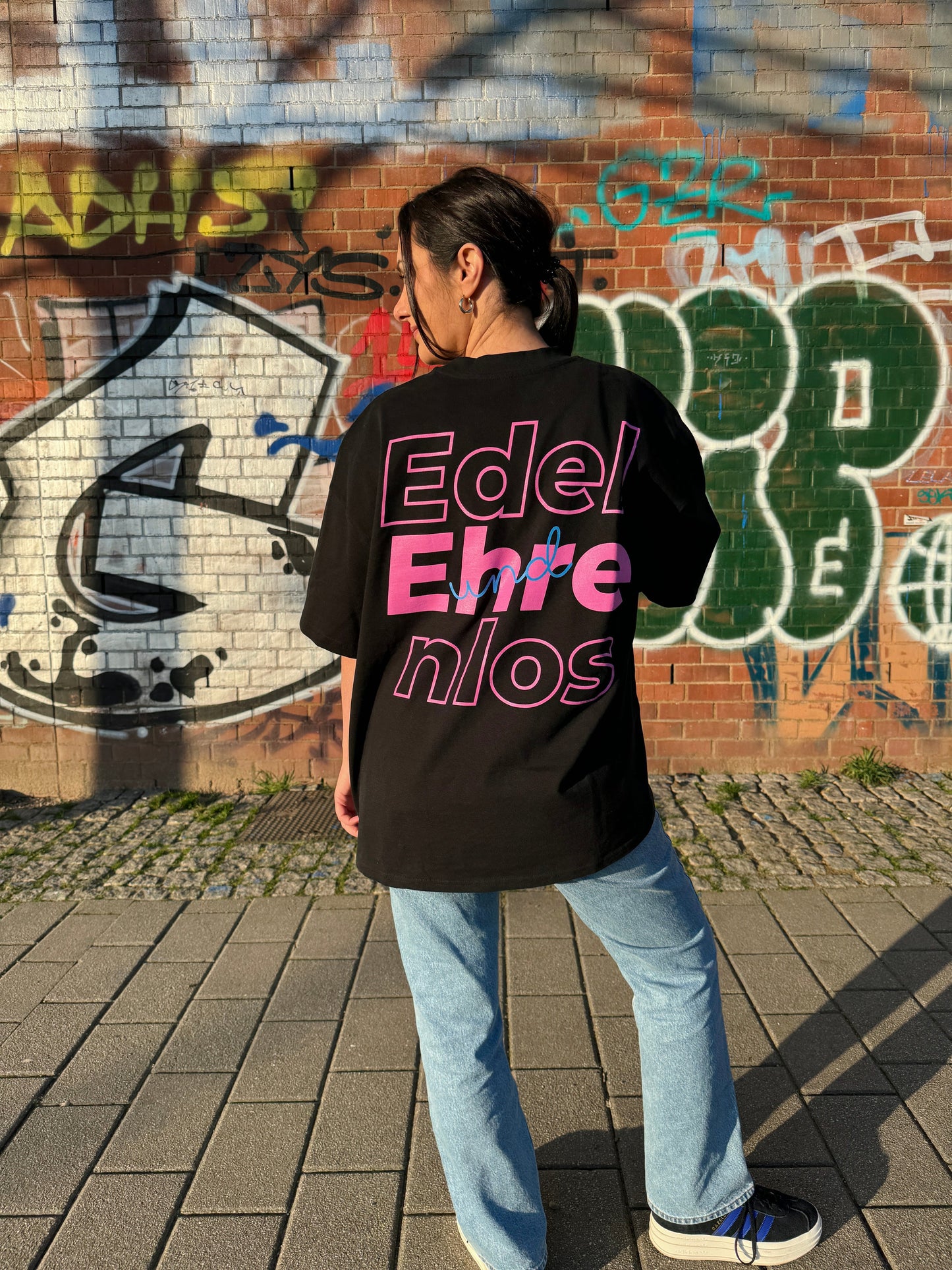 oversized edel&ehrenlos T-Shirt Schwarz