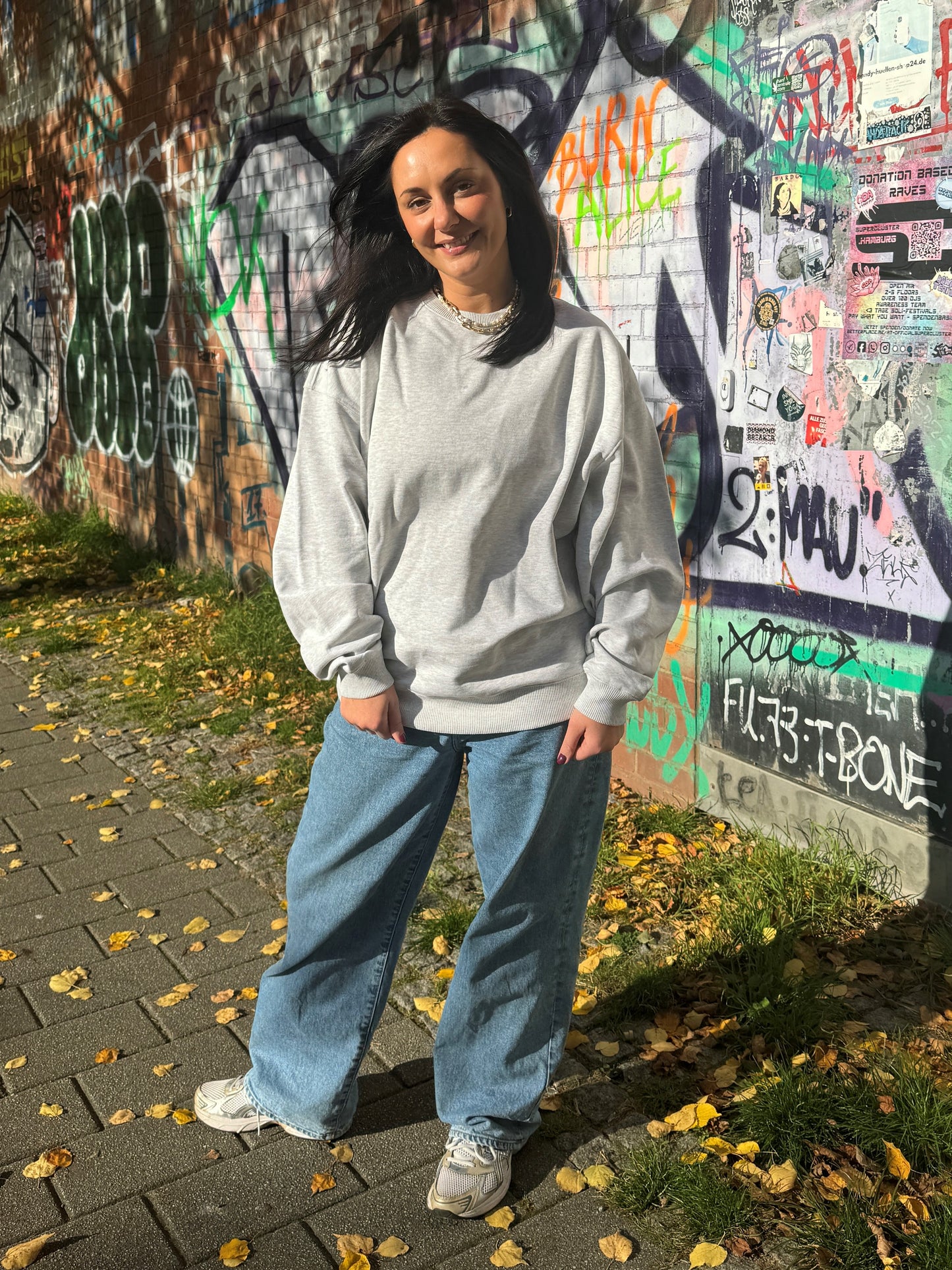 oversized edel&ehrenlos Sweatshirt Grau