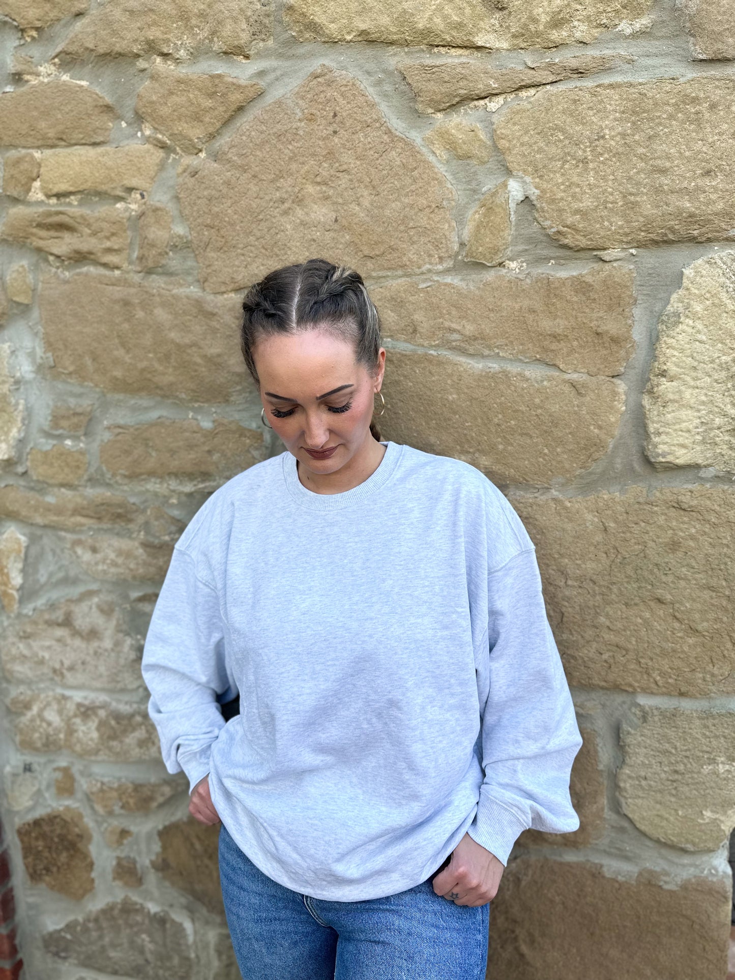 oversized edel&ehrenlos Sweatshirt Grau