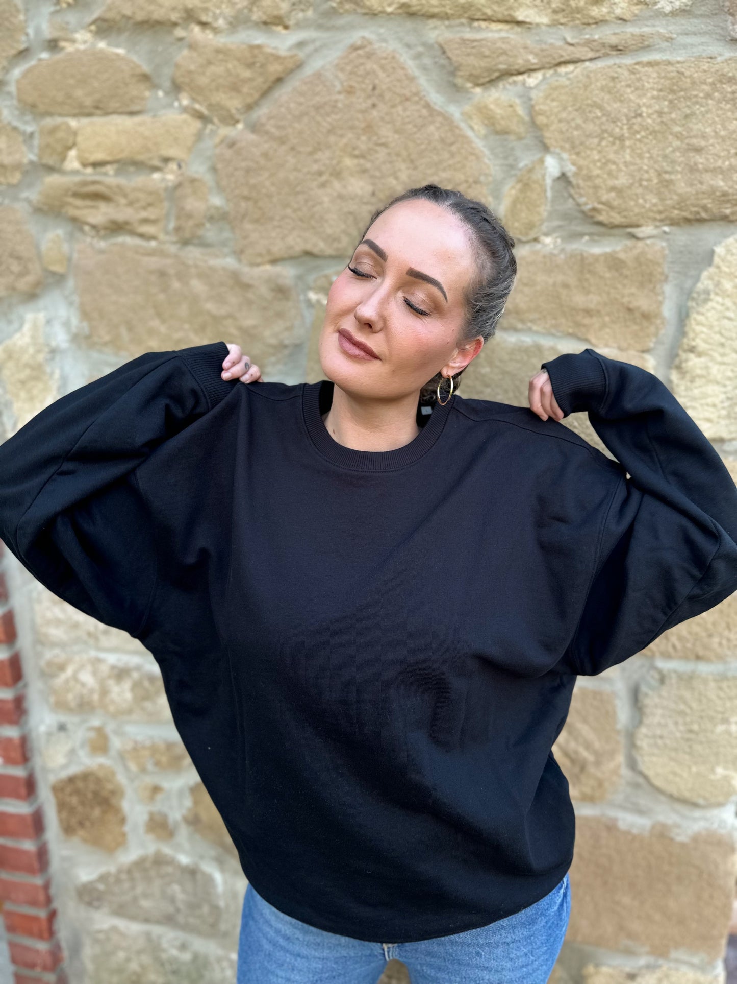 oversized edel&ehrenlos Sweatshirt Schwarz