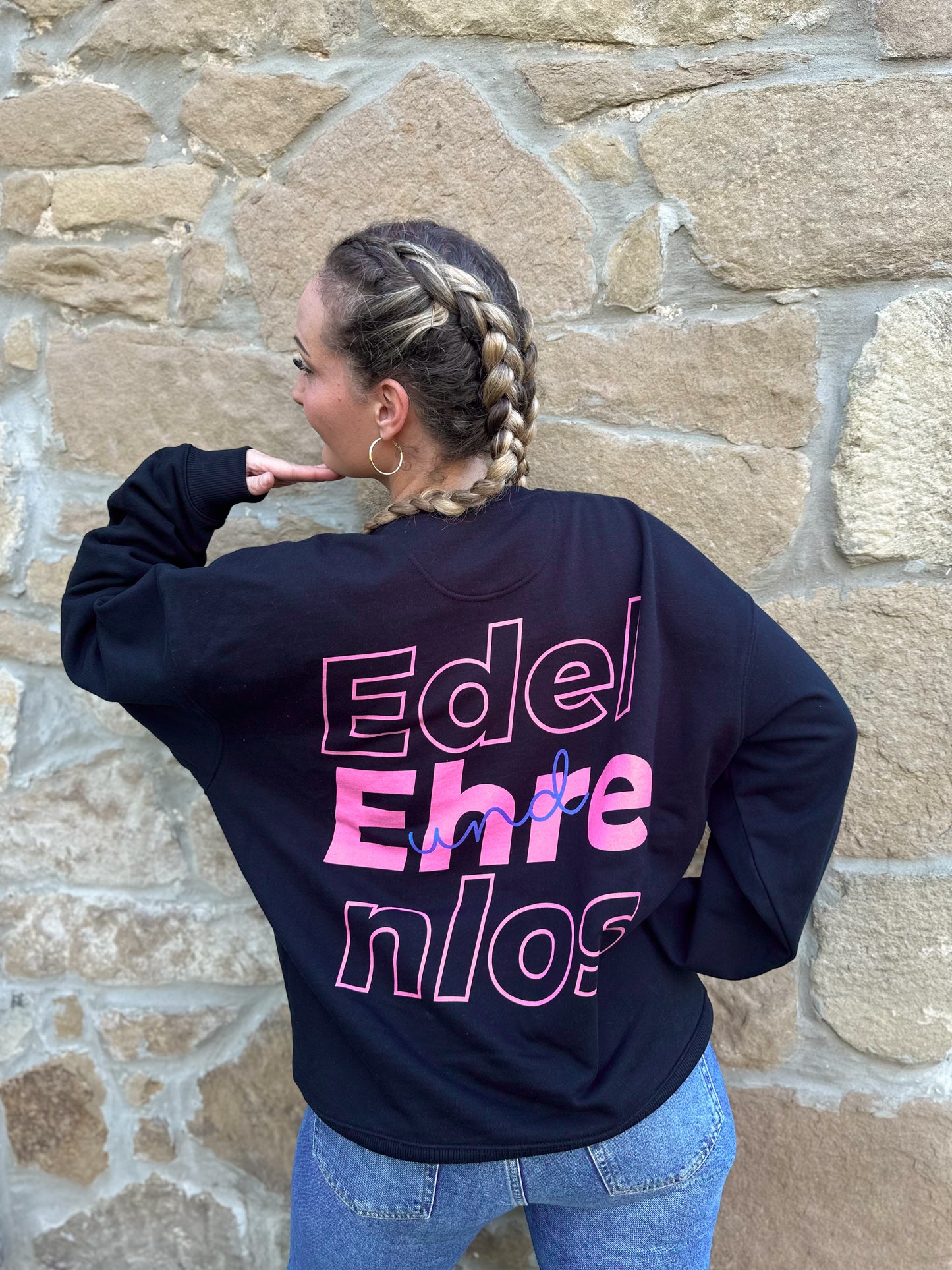 oversized edel&ehrenlos Sweatshirt Schwarz