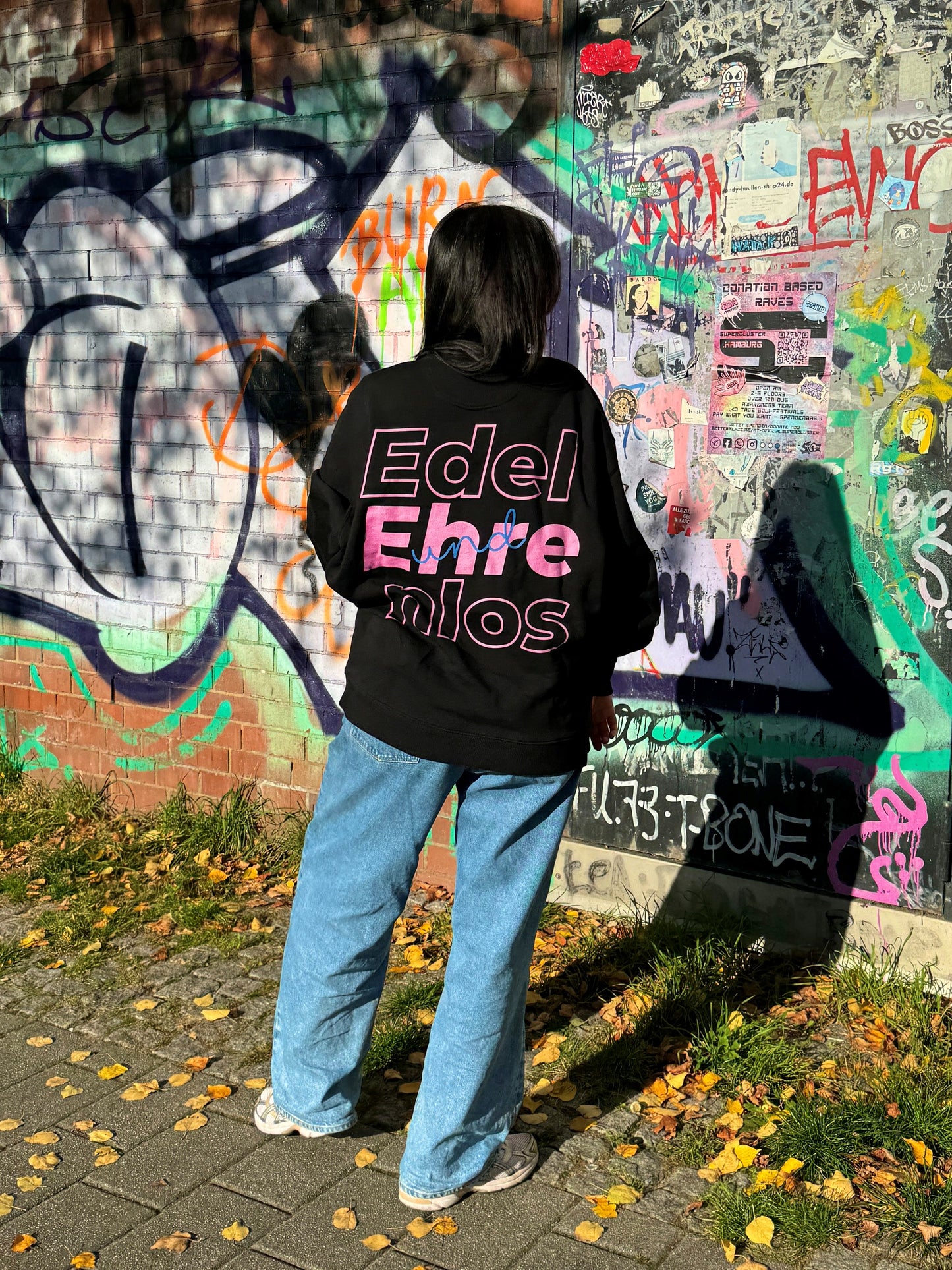 oversized edel&ehrenlos Sweatshirt Schwarz