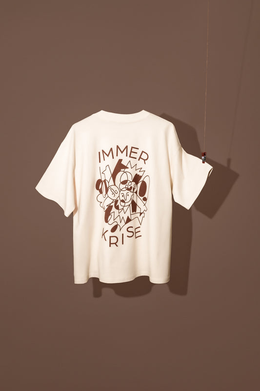 Immer Krise Shirt Creme
